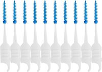 Brosse à dents portable réutilisable à faible MOQ avec picots en caoutchouc pour le nettoyage des dents, brosse interdentaire en caoutchouc pour usage domestique