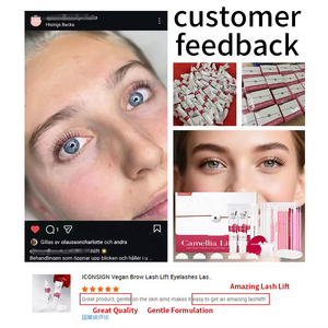 ICONSIGN Kit de Lifting de Pestañas Coreano sin Pegamento Camellia 2 en 1, Laminación de Pestañas y Cejas Vegana con Cisteamina HCL, Permanente de Pestañas - Product Image 4