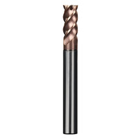 End Mill Berlapis Baja Tungsten 70 Derajat 4 Mata Pisau untuk Pemrosesan Khusus Material Keras Tinggi yang Dikeraskan dengan Panas CNC