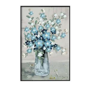 Màu Sắc Nhà Máy Đóng Khung Tay Sơn Trừu Tượng Vải Tường Nghệ Thuật Handmade Tùy Chỉnh Hoa Sơn Dầu - Product Image 5