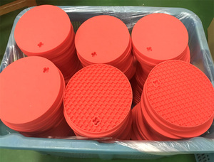 Silicone Soft Cross Texture Heat Insulation Jar Opener Pot Hold Round HoneyComb Square <b>Trivet</b> Mat Pad - Product Image 5