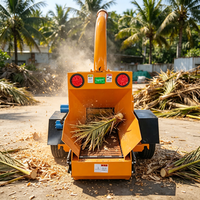 Broyeur de bois électrique pratique avec moteur et engrenages, système d'alimentation intelligent haute capacité pour branches de jardin, paille et noix de coco