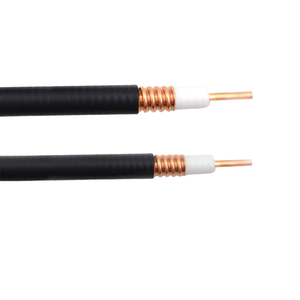 Ultra fleksibel 1/2 50ohm kabel pengumpan koaksial <span class=keywords><strong>RF</strong></span> Super fleksibel rentang frekuensi lebar jaket PE hitam redaman rendah untuk <span class=keywords><strong>WiFi</strong></span> - Product Image 1