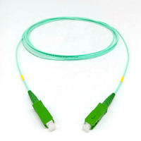 Pour FONGKO vert fibre optique jarretière SC/APC-SC/APC G657A2 LSZH 3.5m 3m fibre optique cordon de raccordement câble équipement optique