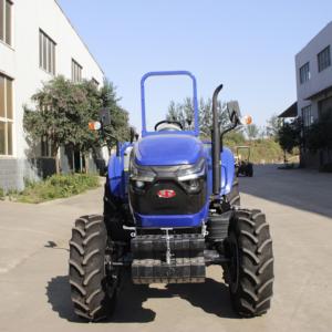 Blue 4WD Wheel Tractor Gear Drive Farm Machinery High Safety Level - Product Image 1