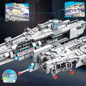 Jouet éducatif en blocs à assembler Starship, ensemble de blocs de construction SWAT, avions, modèle de style Star Wars, jouet en plastique unisexe - Product Image 5