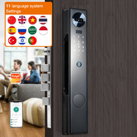 Cerradura Inteligente para Puerta con Reconocimiento Facial 3D, Huella Dactilar y Control por Aplicación WiFi, Cerradura Digital para Casa, Apartamento u Oficina