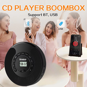 Reproductor de CD portátil personal con altavoces duales integrados, pantalla LCD, función de repetición A/B, ajuste de velocidad, recargable por USB para coche, hogar y viajes. - Product Image 4