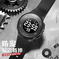 Montre électronique en acrylique tendance et écologique pour le commerce de gros, multifonctionnelle, chronographe sportif, résistante à l'eau jusqu'à 10 m