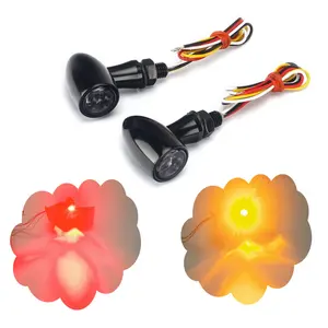 Motorrad 12V E-Mark E13 LED Bullet Blinker 8mm Blinker Kontroll leuchte Für Honda Suzuki Kawasaki Yamaha Dirt Bike