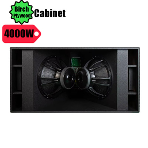 2000W RMS Powered Double 18 "Subwoofer DSP Système de réseau de lignes Bluetooth pour les événements en plein air et la durabilité prête pour la route - Product Image 1