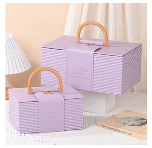 Người phụ nữ màu hồng Hộp Quà Tặng rỗng cao cấp bao bì Bridal bé vải bao bì hộp quà tặng với xử lý - Product Image 6