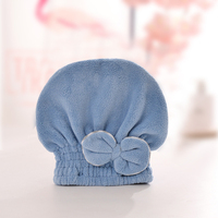 Gorro de Secado de Cabello con Lazo de Coral Personalizado de Fábrica, Accesorios de Baño para Mujeres y Niñas, Gorro de Ducha Absorbente y Grueso