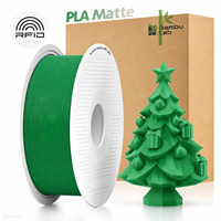 Filamen Printer 3D PLA Matte Original Bambu Lab Spool |   Permukaan Matte, Pengenalan RFID Cerdas, Bersertifikasi RoHS