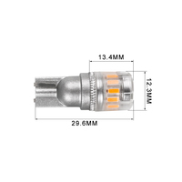 2FT T10 194 168 Ambre Voiture Intérieur Lumières Led Ampoule
