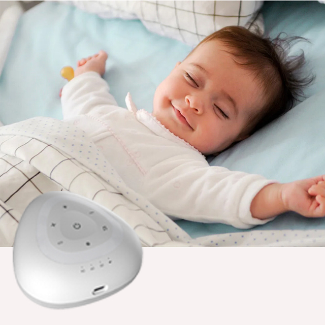 Therapy White Noise Machine with Night Light Portable Lullabies for Baby Kids & Adults-1500mAh Battery 6-Hour Sleep Aid