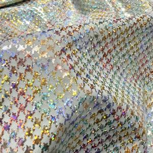 Vente directe d'usine, tissu de costume de scène de type fleur bronzée à effet peau de serpent, non fissurant, pour vêtements de fête érotiques - Product Image 6