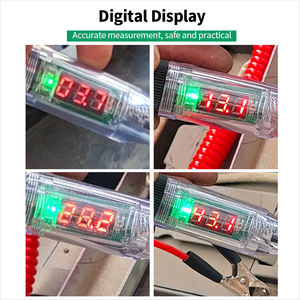 Auto Digital Electric Pen 6V 12V 24V DC Auto <span class=keywords><strong>Circuit</strong></span> <span class=keywords><strong>Tester</strong></span> <span class=keywords><strong>Light</strong></span>, Test licht mit verlängertem Feder draht für PKW-LKW-Schaltkreise - Product Image 4