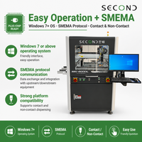 Machine de distribution de colle automatique à vision intelligente, certifiée CE, 3 axes en ligne, haute précision ±0,015 mm, avec caméra allemande