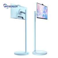 Televisor Inteligente Portátil LED HDTV INGSCREEN de 21.5 Pulgadas con Mini Soporte, Android 12 y Batería