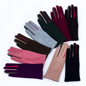 Cheaper Price Soft Velvet Ladies Winter Warm Fashion Gloves For Women