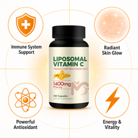 Capsules de Vitamine C 1000mg à Marque Blanche, Fournisseur OEM, pour le Soutien de la Peau des Adolescents et des Adultes, Antioxydant et Immunitaire