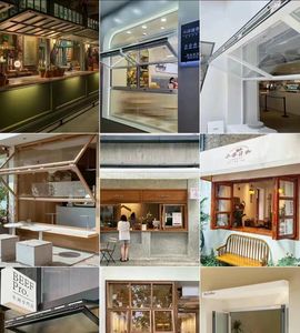 מודרני מינימליסטי חלונות עץ מלא מינימליסטי, ציפוי זכוכית אופקית לחדר השינה של הדירה - Product Image 6