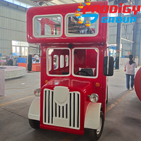 Fournisseur direct d'usine Manèges de parc d'attractions pour enfants Manèges électriques Mini bus à deux étages de Londres ouvert