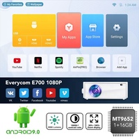 Whocom E700 2560x1440p 2.4/5G WIFI Home Cinema 4K Android 11 Smart tv Home LED projecteur