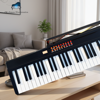 Clavier piano numérique pliable 61 touches léger et portable rechargeable semi-lesté – Vente directe usine