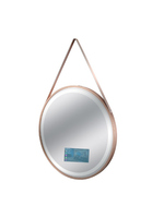 Miroir rond intelligent moderne à intensité variable et à couleur ajustable