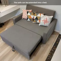 Sofá Cama Reclinable Convertible Moderno para Sala Pequeña Multifuncional Tapizado Cómodo de Tela Plegable para Apartamento
