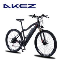 Vélo électrique à gros pneus 27,5 pouces 48V 500W pour adultes, batterie lithium 10Ah longue portée, tout-terrain, fournisseur OEM UE