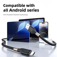 Cable de Datos USB Tipo-C Multifuncional de Alta Calidad de 1M, con Malla de Protección y Conductor Metálico para Carga Rápida de Teléfonos Móviles y Computadoras