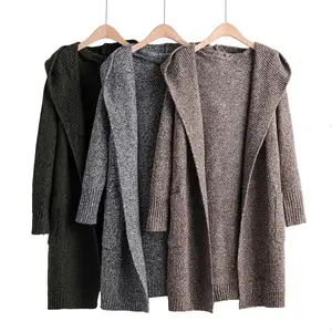 Clothing supplier Ladies Sweater For Winter Korean Style Fashion Thick Knit Custom Cardigan Sweater Women