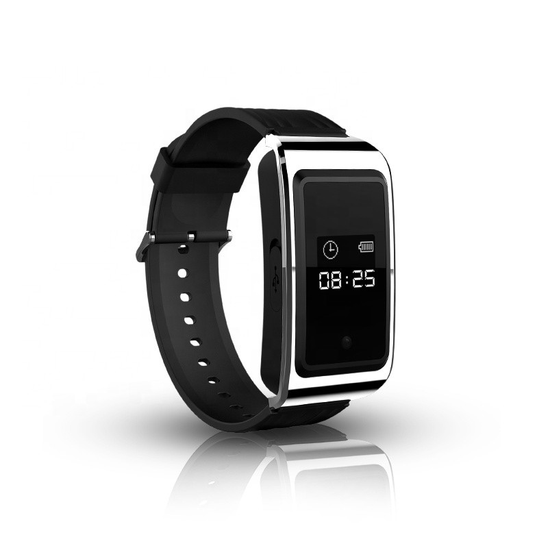 1080P управляемый одним кликом модный рекордер Видео браслет часы камера Поддержка против пота