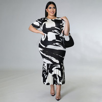Nouvelle arrivée TKS, robe ample pour femmes, col rond, manches courtes, couleur unie, taille 5XL, robe maxi d'été décontractée pour femmes