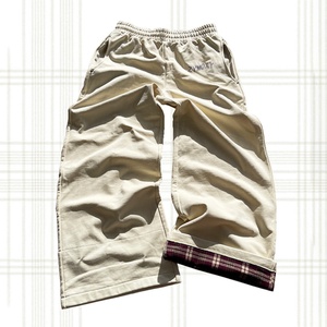 Fabricant de vêtements sur mesure, pantalons de survêtement réversibles à double couche pour hommes, 100% coton, doublure en flanelle, coupe large et ample - Product Image 2