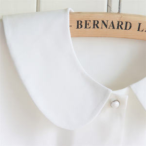 Camisa de algodón con cuello de moda desmontable, informal, venta al por mayor, ropa decorativa para mujer, tela, novedad de 2017 - Product Image 4