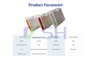 Fácil de usar PVC IP68 Highway All Traffic Warning Street Safety Road Sign Plastic Road Studs - Product Image 4