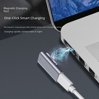 Adaptateur de charge magnétique Type-C femelle vers MagSafe 2, connecteur de transfert d'énergie en alliage d'aluminium