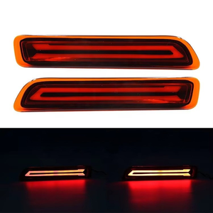 Luces Reflectoras LED para Parachoques Trasero para <span class=keywords><strong>Suzuki</strong></span> Ertiga S-Presso Ciaz Vitara Brezza S-cross, Luces de Advertencia de Freno DRL Modificadas para Automóvil - Product Image 3