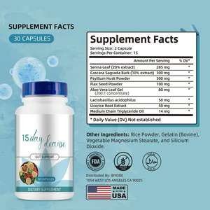 Envío desde Almacén en EE. UU., Limpieza de 15 Días, Apoyo para <span class=keywords><strong>el</strong></span> Colon y la Intestinación, Limpieza Intestinal Avanzada, Desintoxicación, Ayuda a la Limpieza Intestinal y del Colon - Product Image 5