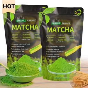Poudre de matcha japonaise biologique brute de Chinaherbs, qualité cérémonielle, thé santé, personnalisable (sachet/bouteille), nouveau dropshipping disponible - Product Image 1