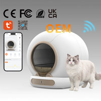 Bac à litière électrique pour chat, bac à litière automatique pour chat, vente en gros d'usine, toilette intelligente pour chat, bac à litière autonettoyant avec logo personnalisé