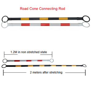 Meilleur prix : Poteau télescopique de 2 m en plastique réfléchissant pour cône de signalisation routière - Product Image 3