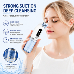 Removedor de Puntos Negros Eléctrico Z, Limpiador Facial con Succión al Vacío, Rejuvenecimiento de la Piel, 6 Cabezales de Succión - Product Image 1