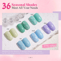 MissGel Fournisseur d'articles de nail art OEM Vernis gel UV 36 couleurs, vernis gel crème solide, palette de fards à paupières, kit de vernis gel UV