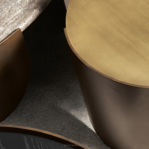 Top Hot Sale Italian Design Luxury Wooden Bedside <b>Table</b> Round Gray Black <b>Coffee</b> <b>Table</b> for Living Room Italian Design Luxury Coff - Product Image 6