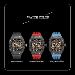 Oriental Dragon Tiger Barrel Hollow <span class=keywords><strong>Reloj</strong></span> mecánico impermeable para <span class=keywords><strong>hombre</strong></span> <span class=keywords><strong>Reloj</strong></span> automático de esqueleto luminoso de 42mm para <span class=keywords><strong>hombre</strong></span> - Product Image 5